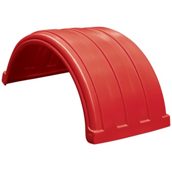 Dynaplas Original Plastic Mudguard - 630mm Wide - Red